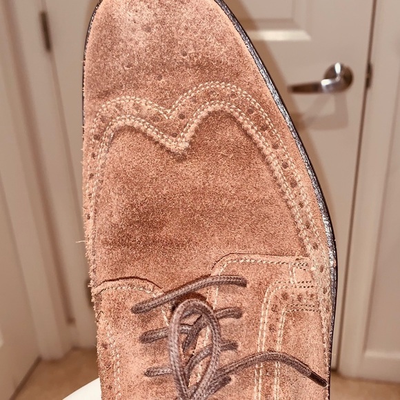 Cole Haan Wingtip Suede Oxford Shoes. - Picture 11 of 14